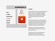 Website Schnittstelle