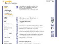 Website Lufthansa School of Business